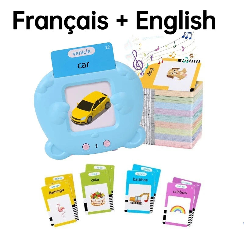 Learning Machine for Kid Talking Flash Cards Kindergarten Kids Language Electronic Audio Book LearnEnglish German Spanish French