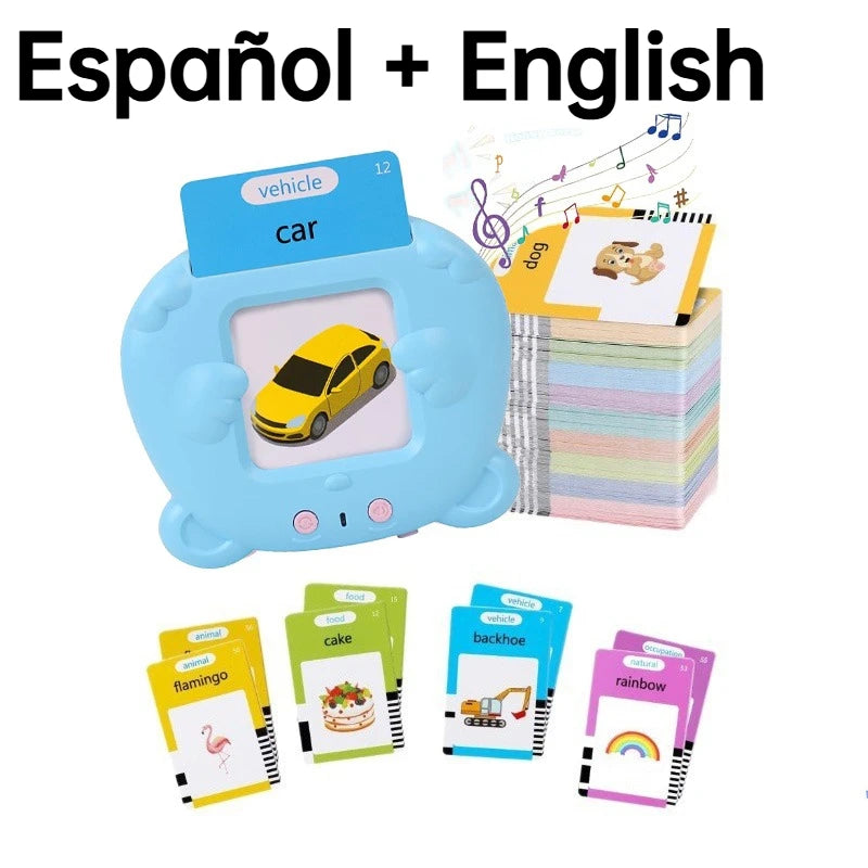 Learning Machine for Kid Talking Flash Cards Kindergarten Kids Language Electronic Audio Book LearnEnglish German Spanish French