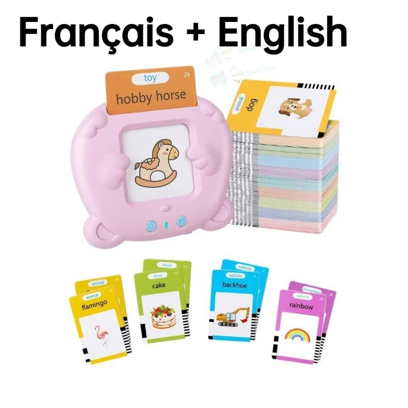 Learning Machine for Kid Talking Flash Cards Kindergarten Kids Language Electronic Audio Book LearnEnglish German Spanish French